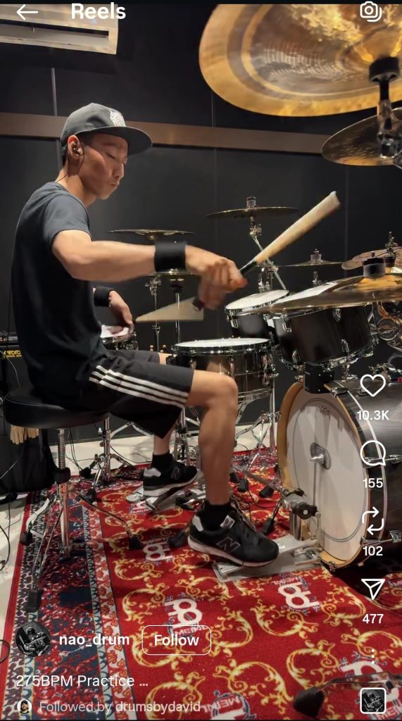 Source: Nao_Drum Instagram